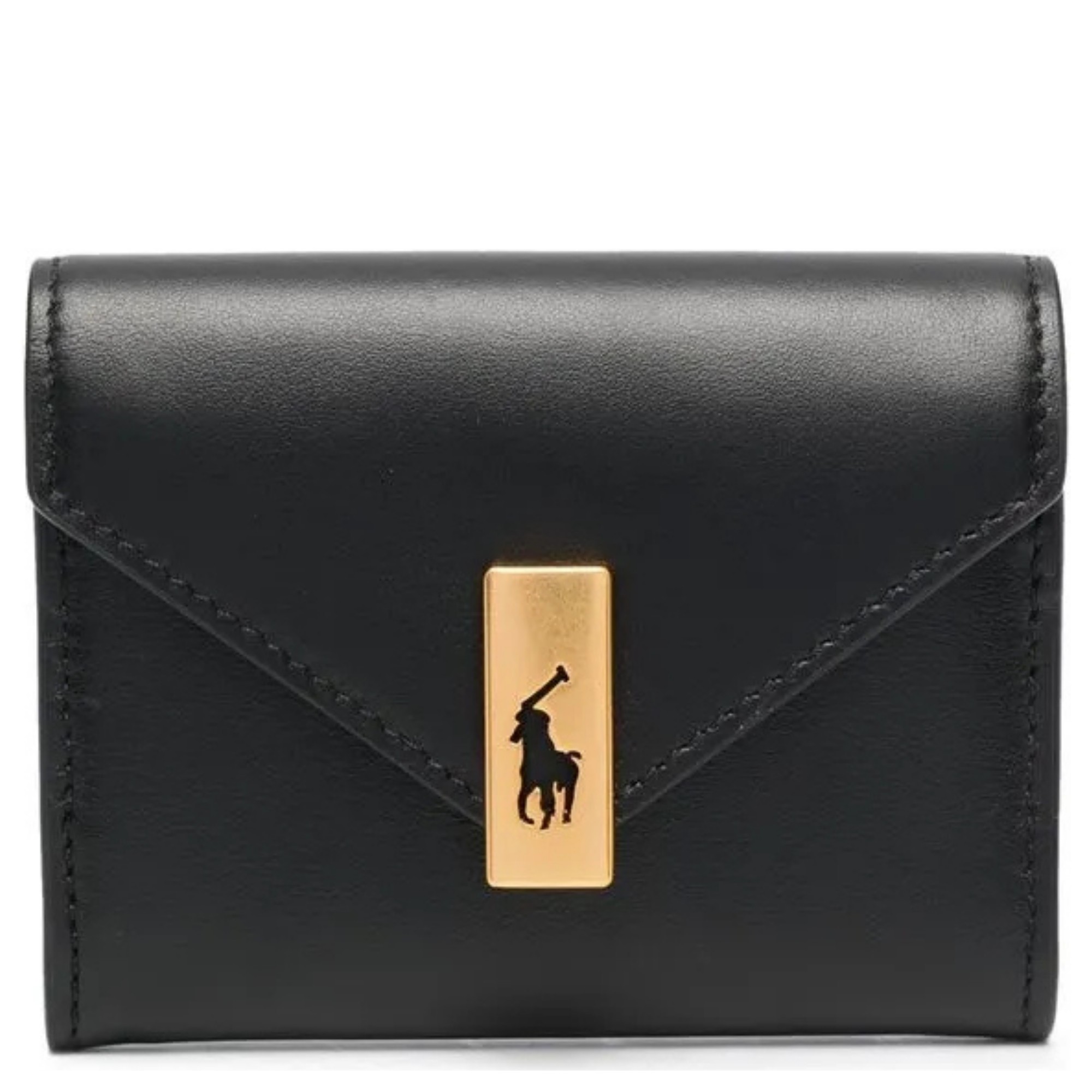 POLO RALPH LAUREN Piniginė moterims, Juoda, P id crd cse-wallet-small 1