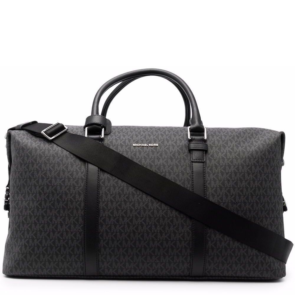 MICHAEL KORS Rankinė, krepšys vyrams, Juoda, Hudson logo weekender bag 1