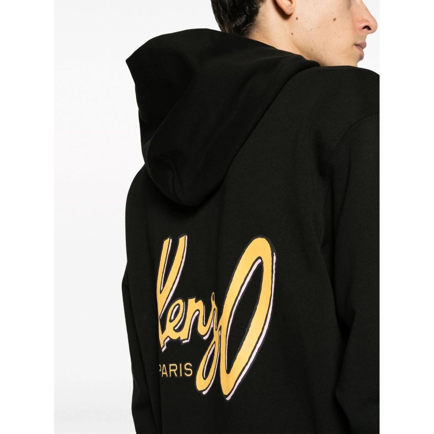 KENZO Džemperis vyrams, Juoda, Kenzo archive logo cl hoodie 4