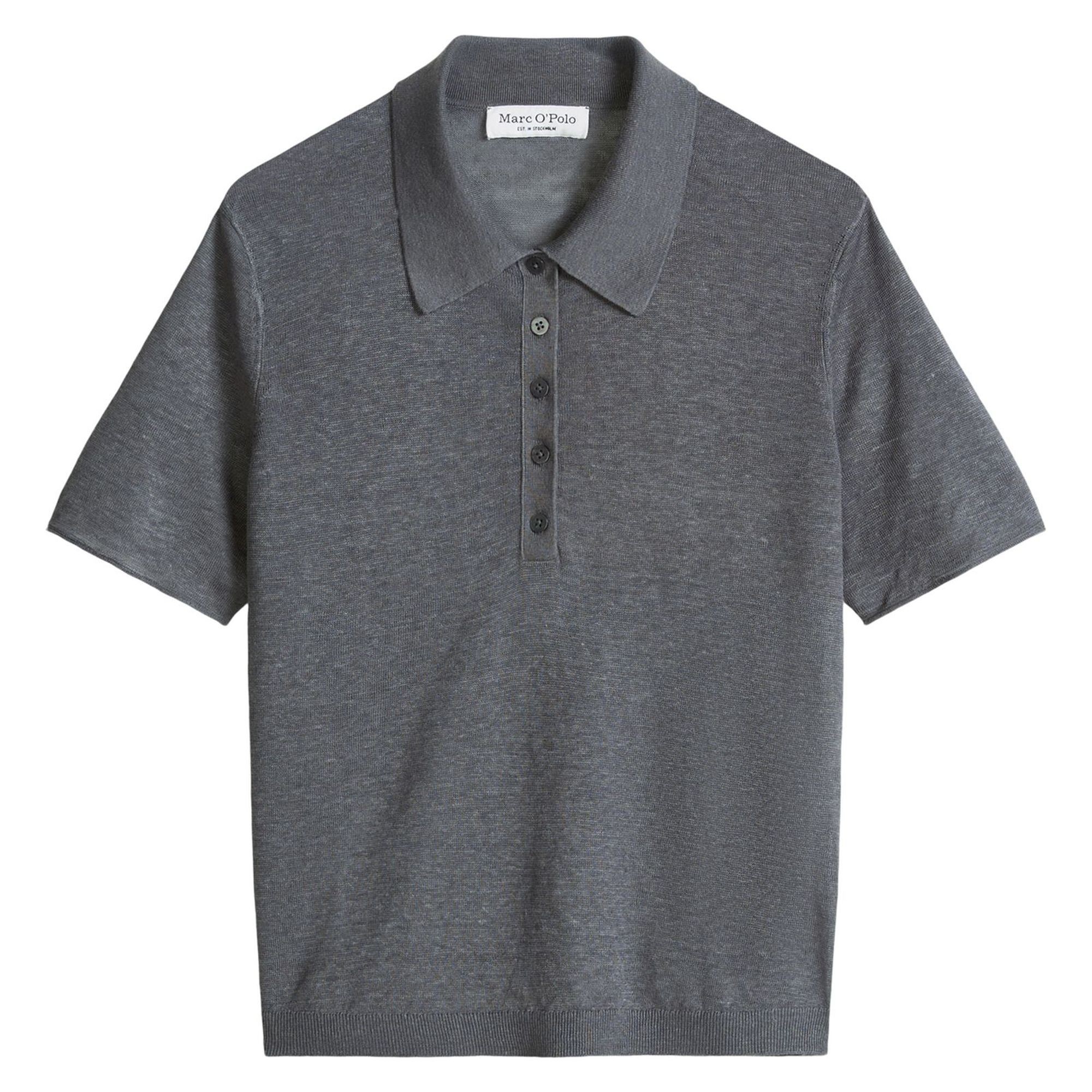 MARC O'POLO Polo marškiniai trumpos rank. moterims, Pilka, 5000014152 Polo short