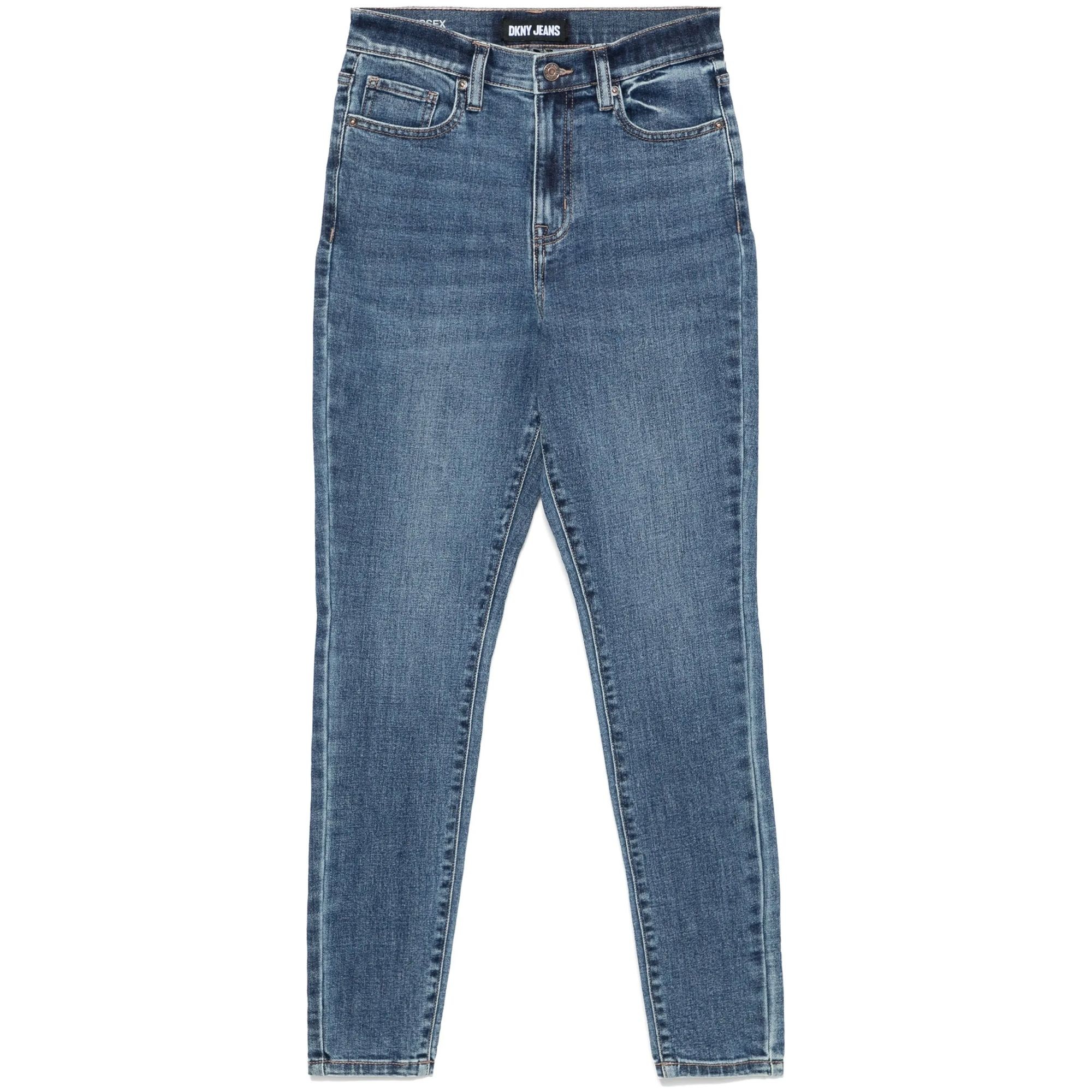 DKNY Aptempti džinsai moterims, Mėlyna, high rise skinny jeans 1