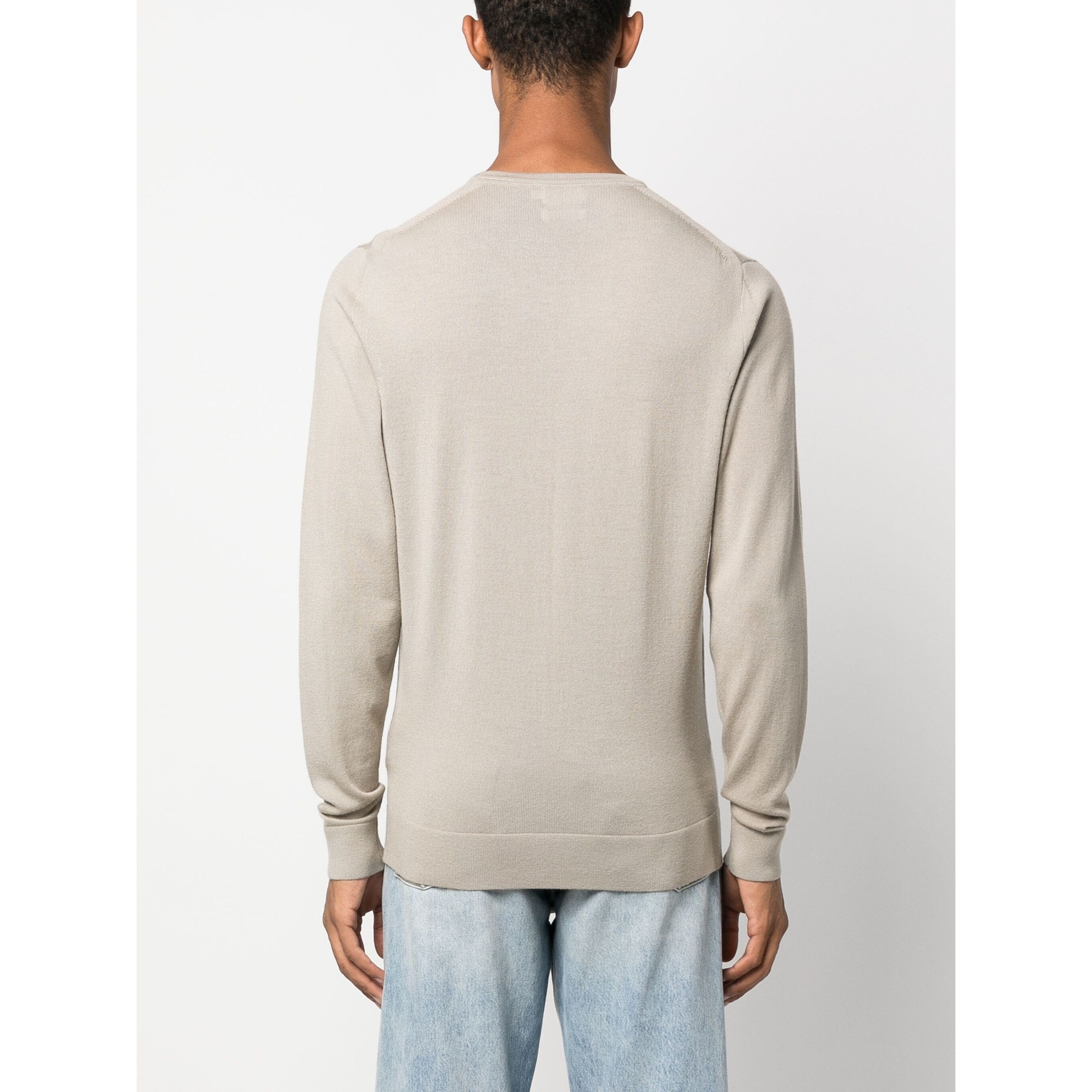 CALVIN KLEIN Megztinis vyrams, Pilka, Merino crew neck sweater 3