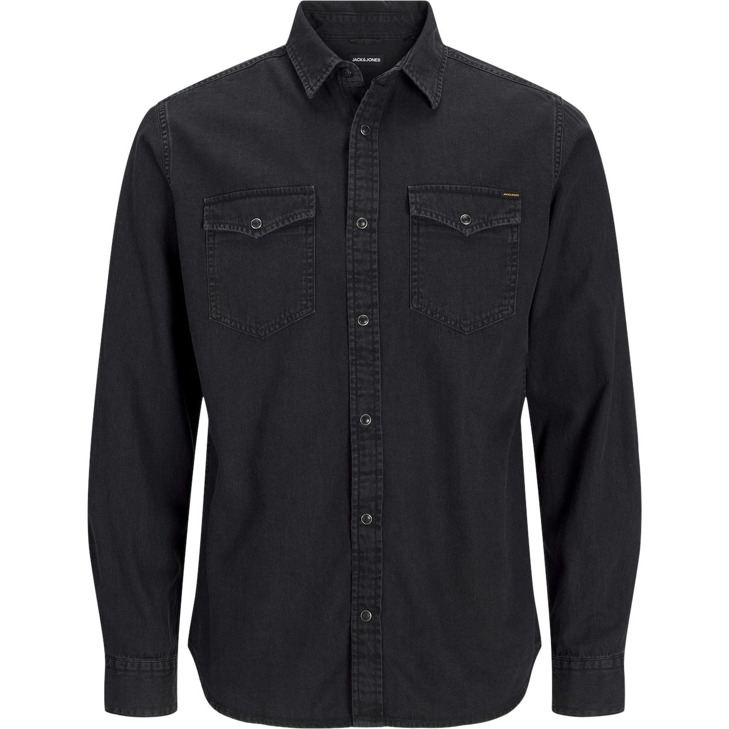 JACK & JONES Marškiniai vyrams, Juoda, JJESHERIDAN SHIRT L/ 1