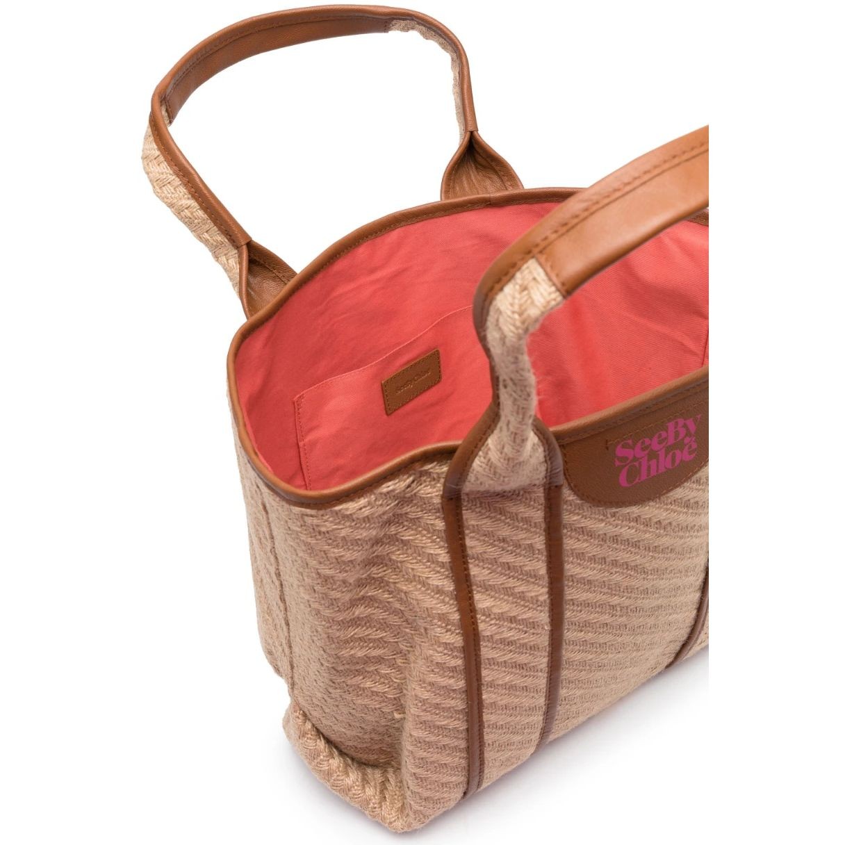 SEE BY CHLOE Pirkinių krepšys moterims, Ruda, Laetizia small tote 4
