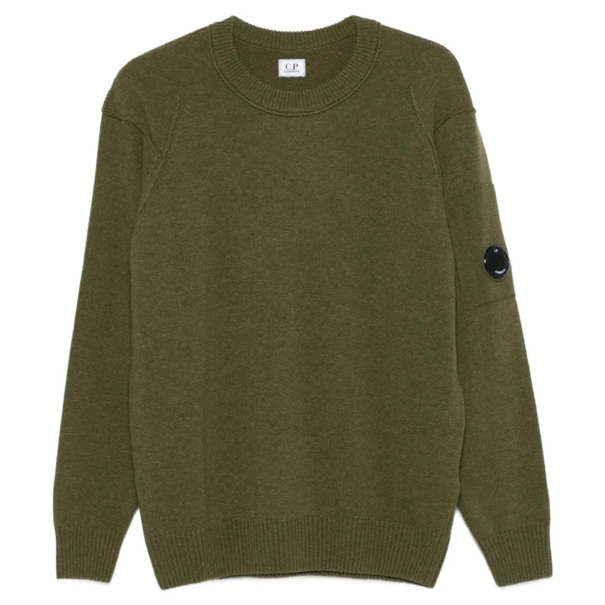 C.P. COMPANY Megztinis vyrams, Žalia, Crew neck 1