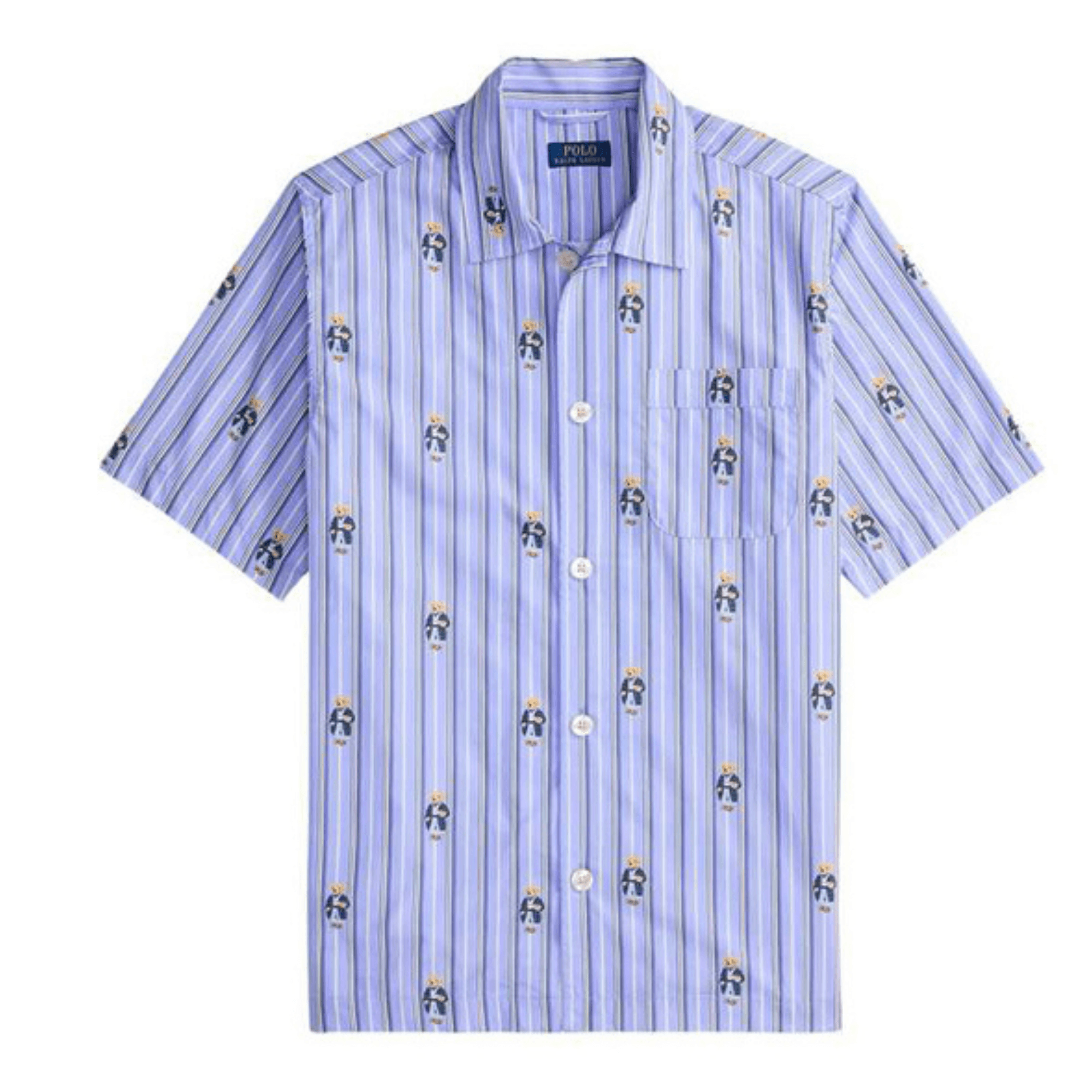 POLO RALPH LAUREN Pižama vyrams, Mėlyna, Cotton sleep top