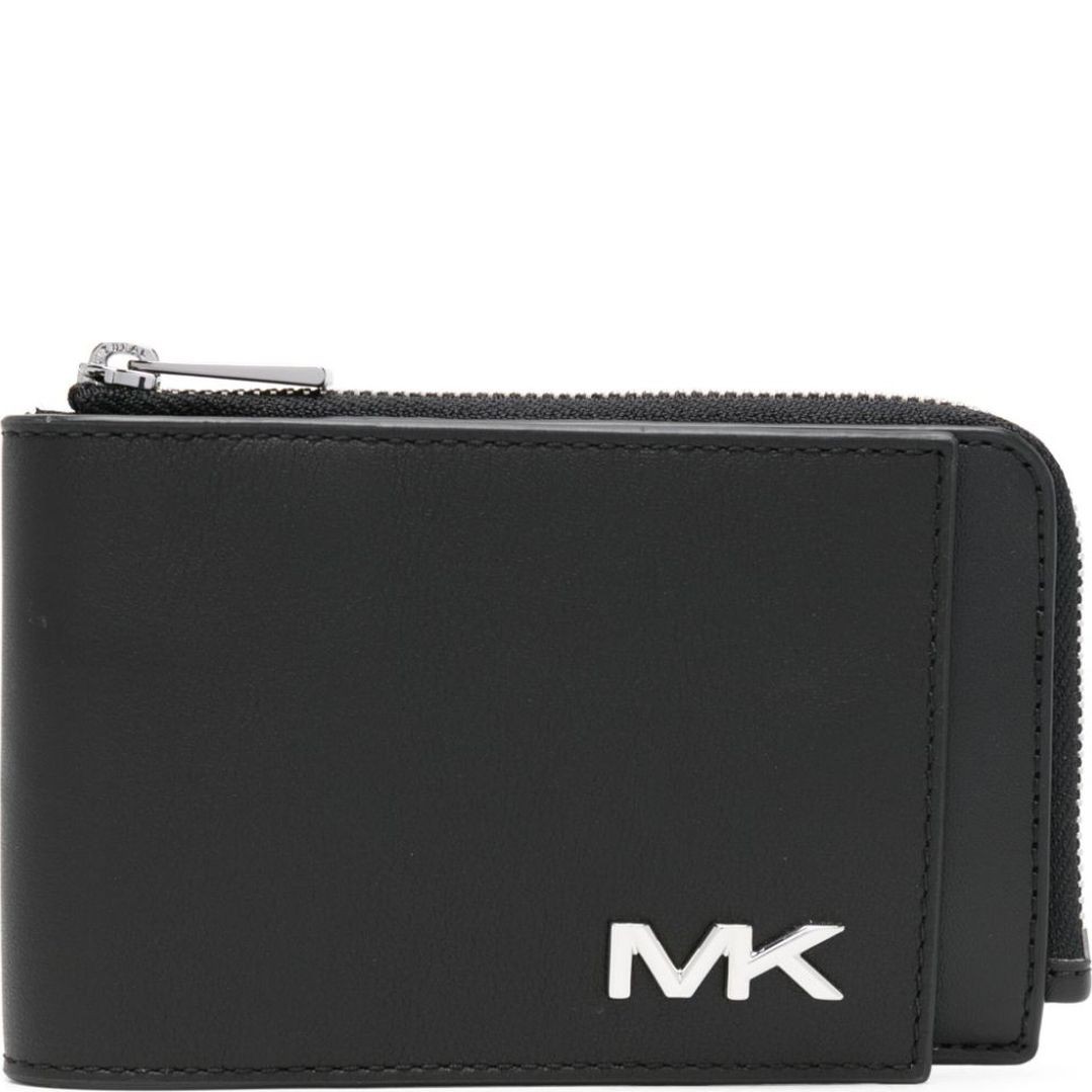 MICHAEL KORS Piniginė vyrams, Juoda, Flap zip coin wallet 1