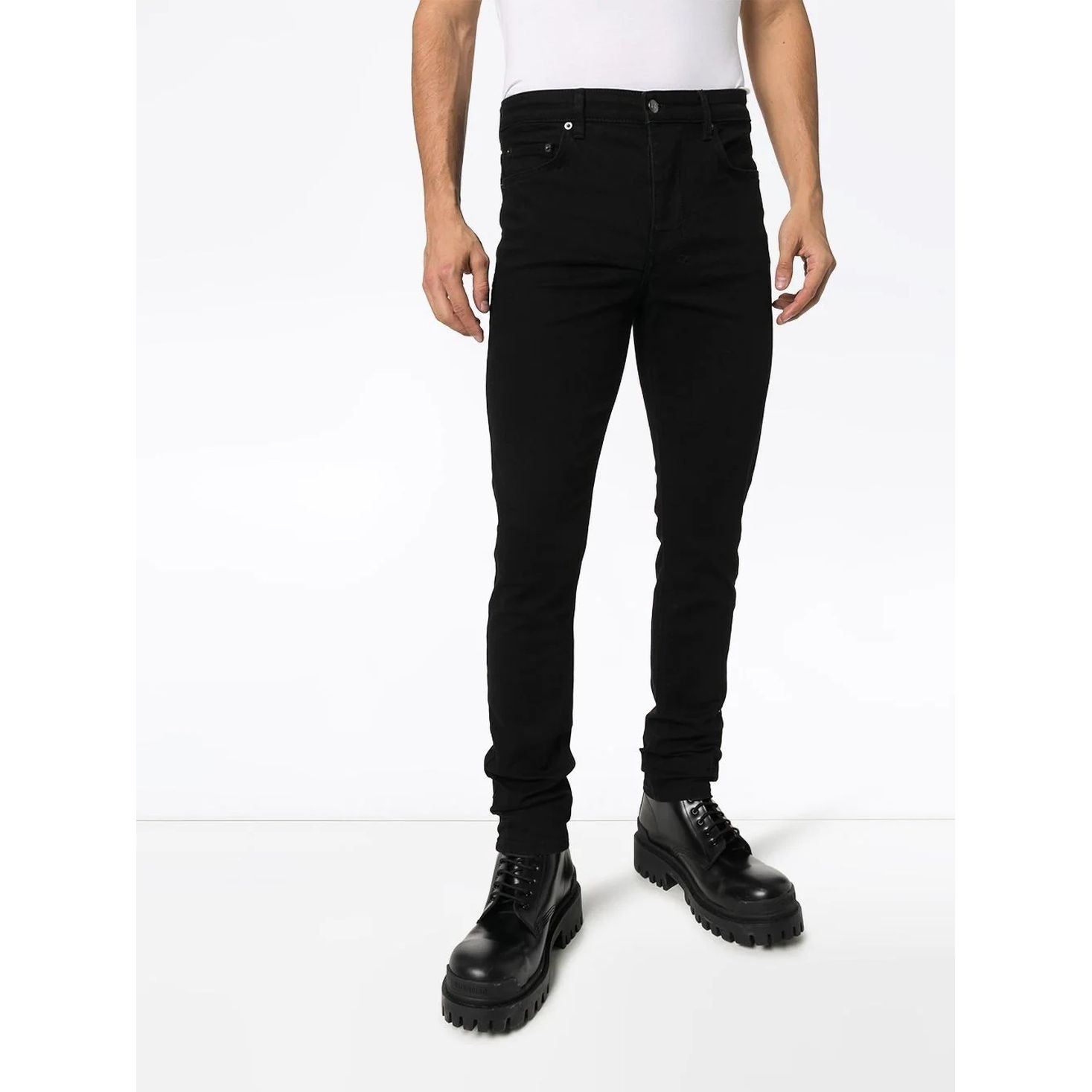 KSUBI Aptempti džinsai vyrams, Juoda, Chitch laid black 2