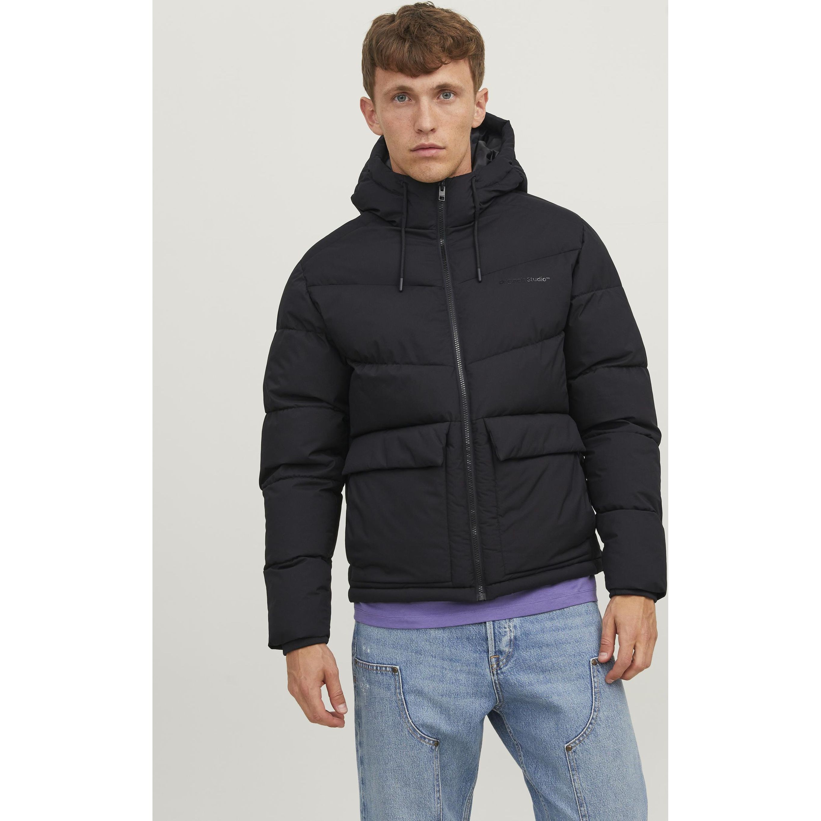 JACK & JONES Striukė vyrams, Juoda, JORVESTERBRO PUFFER JA 2