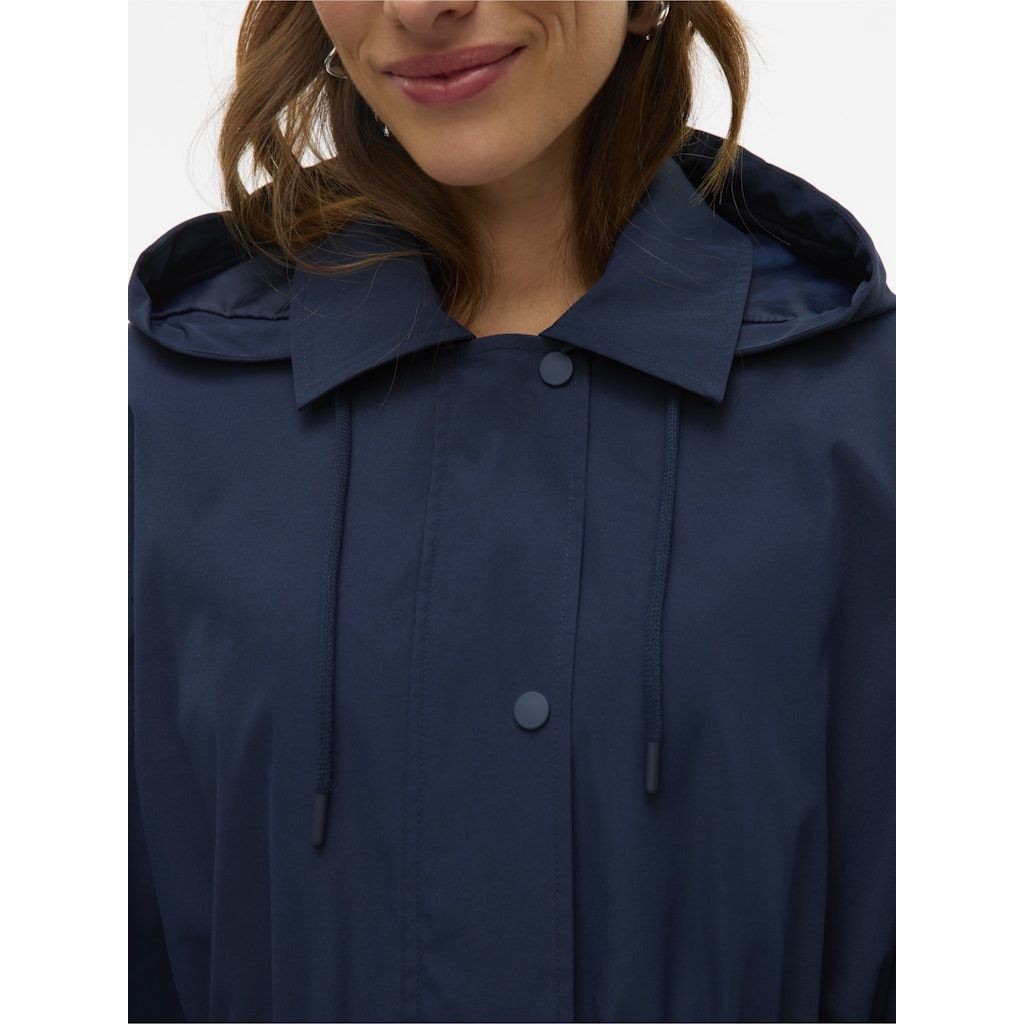VERO MODA Lietpaltis moterims, Mėlyna, Cherrie long parka 5