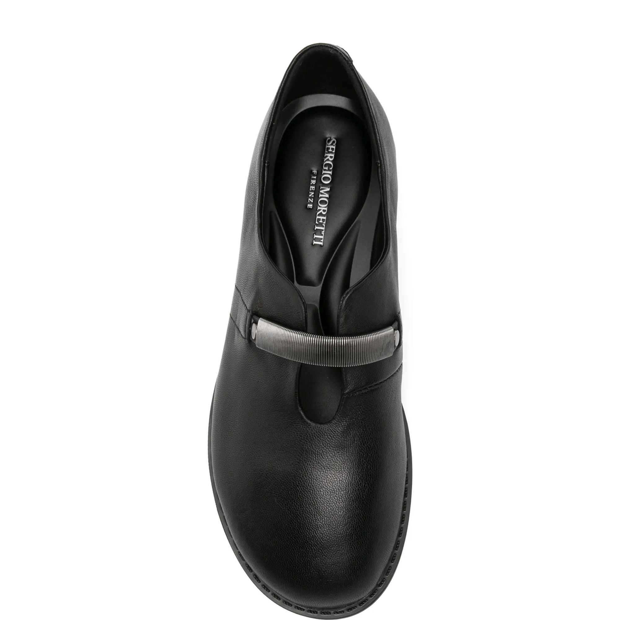 SERGIO MORETTI Loaferiai moterims, Juoda, Loafers 4