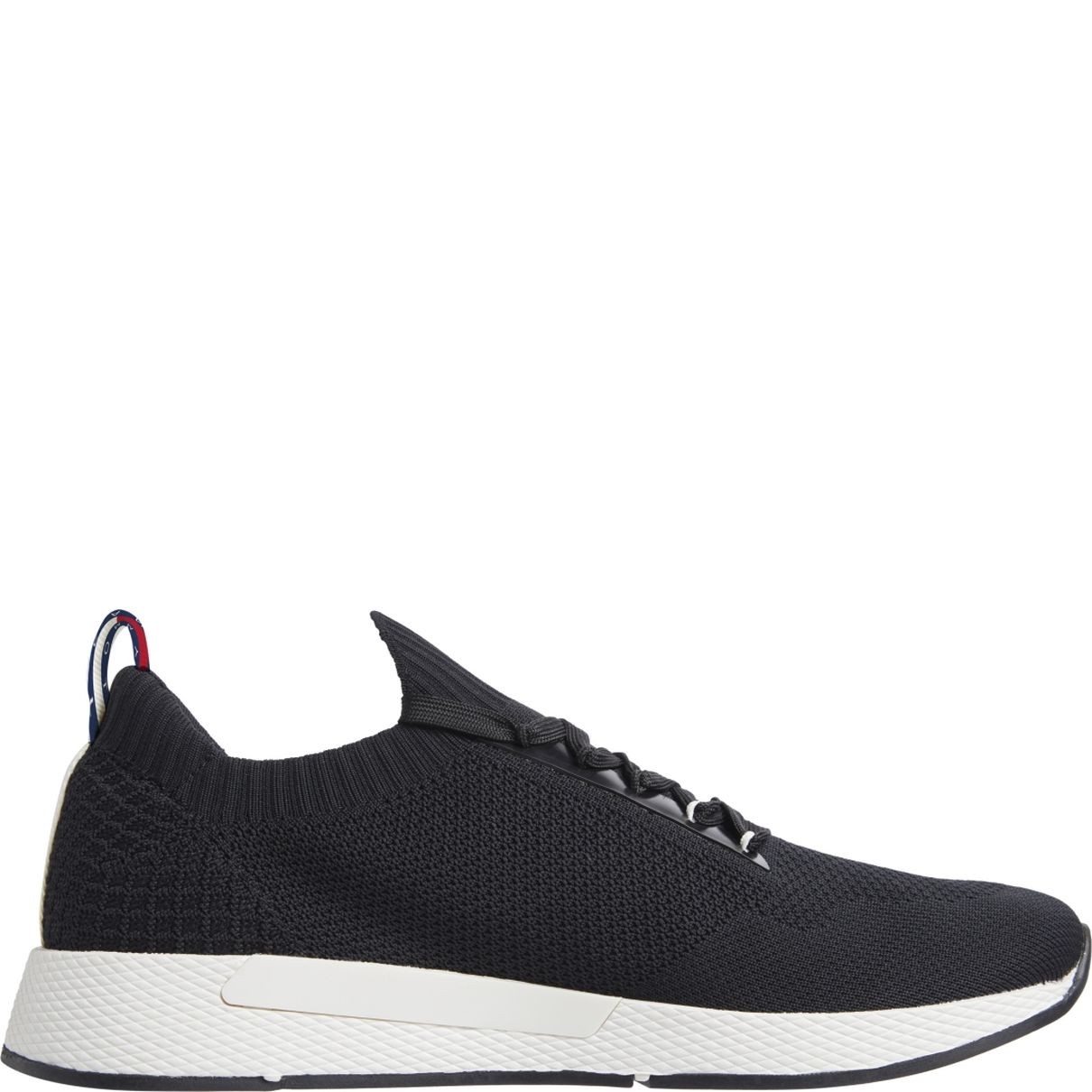 TOMMY JEANS Laisvalaikio bateliai vyrams, Juoda, Elevated knitted leisure 5