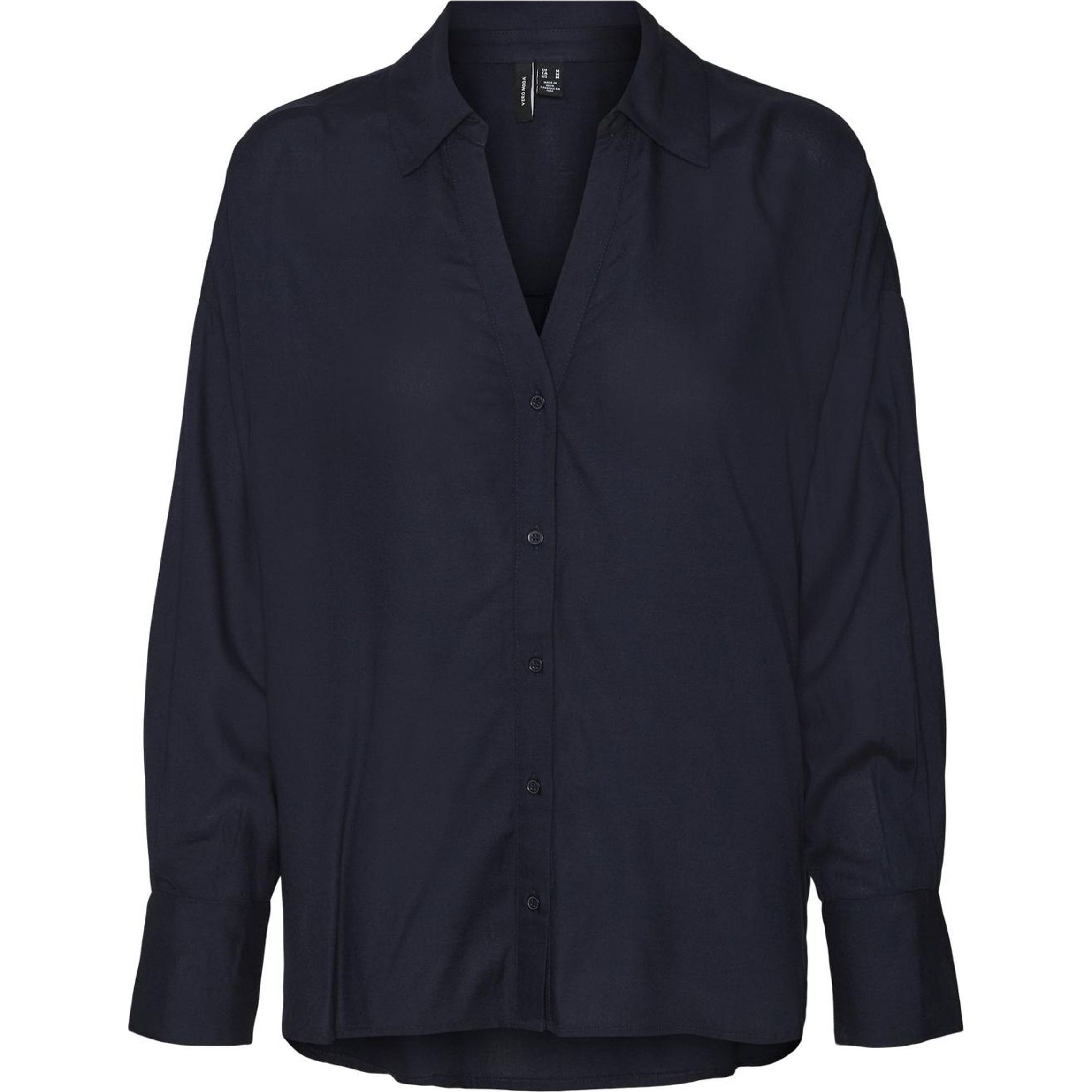 VERO MODA Marškiniai ilgomis rankovėmis moterims, Mėlyna, Bumpy oversize shirt 1