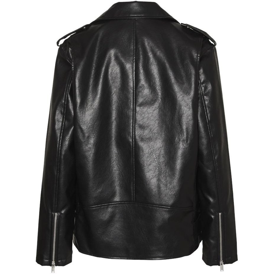 VERO MODA Odinė striukė moterims, Juoda, Ramon paula jacket 2