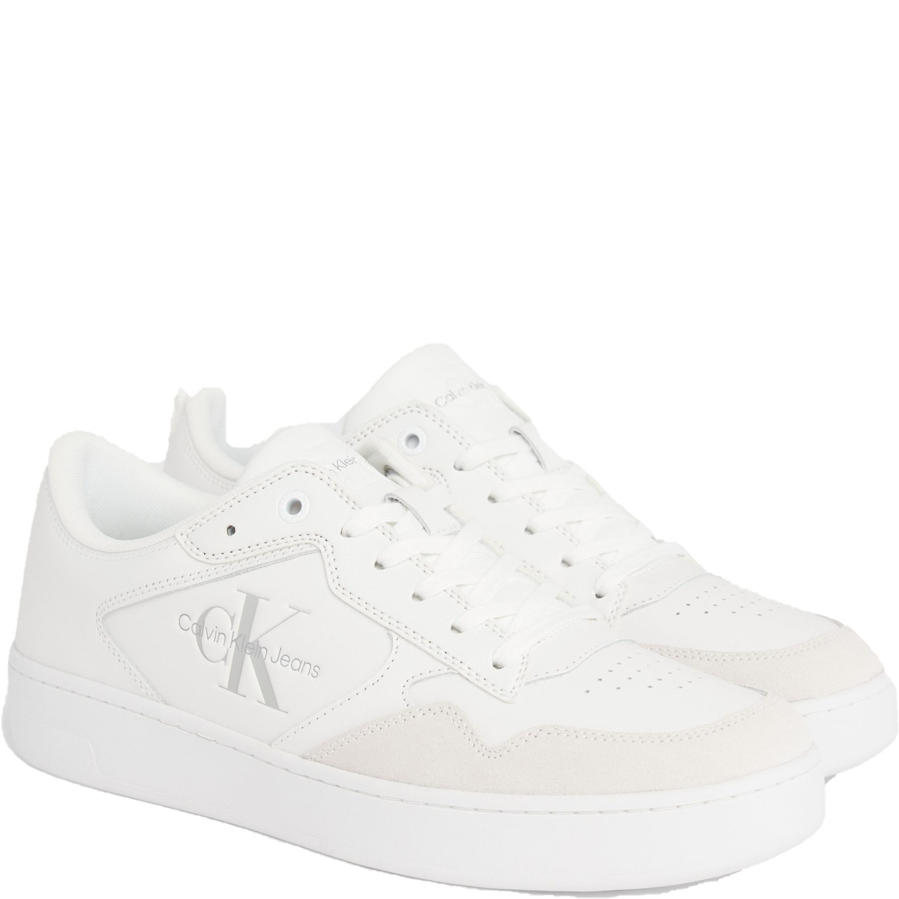 CALVIN KLEIN JEANS Laisvalaikio bateliai vyrams, Balta, Basket cupsole low 1