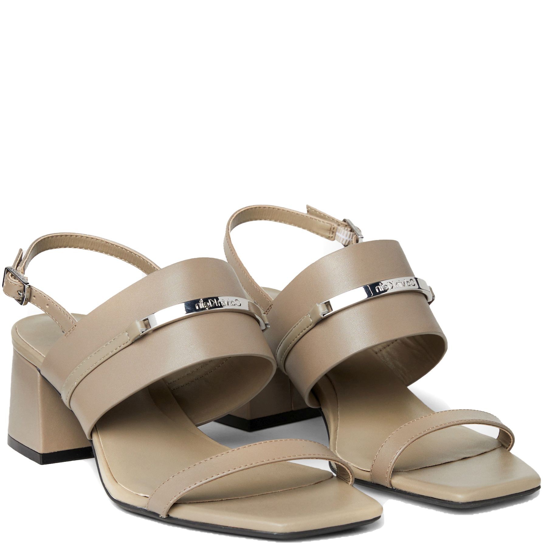 CALVIN KLEIN Basutės moterims, Pilka, Heel sandal 45 bar 1