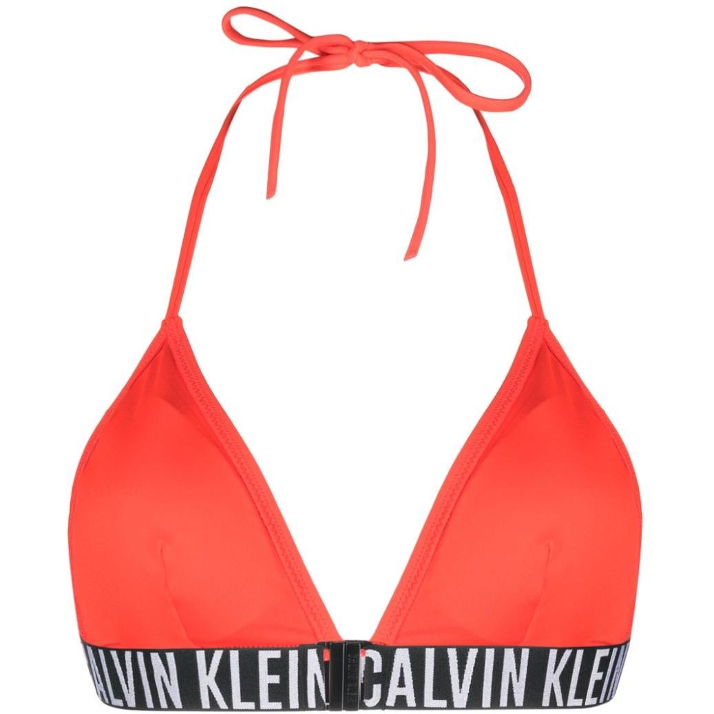 CALVIN KLEIN UW Viršutinė kostiumėlio dalis moterims, Oranžinė, Triangle Bras 2
