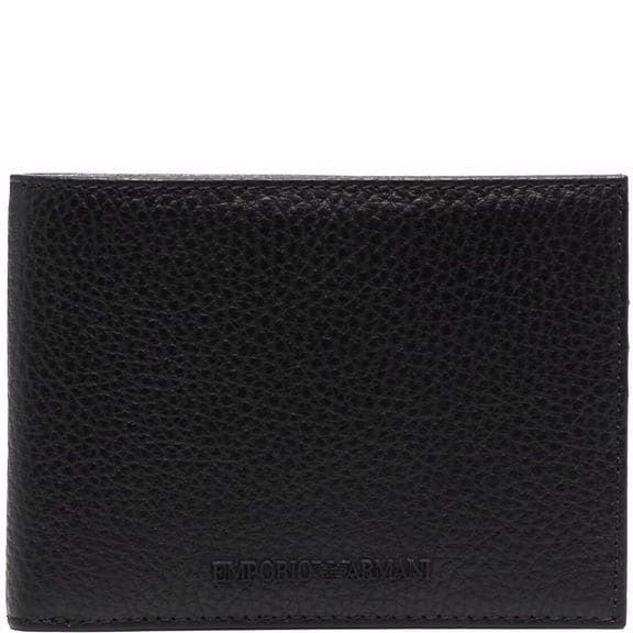 EMPORIO ARMANI Piniginė vyrams, Juoda, Wallet 1