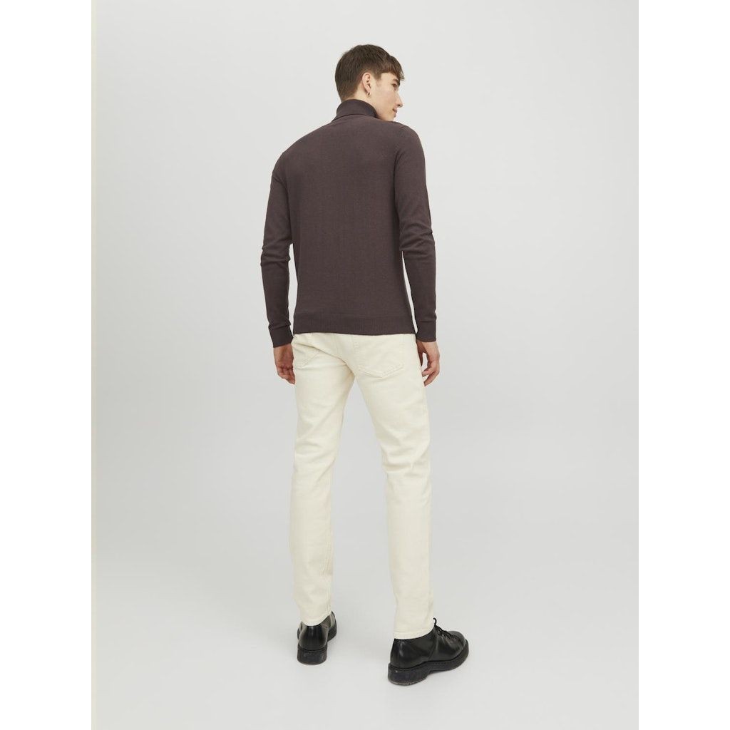 JACK & JONES Džemperis vyrams, Ruda, JJEEMIL KNIT ROLL NE 4