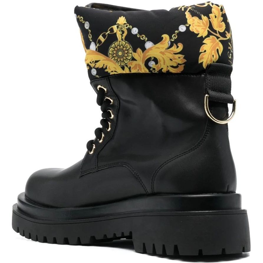 VERSACE JEANS CUTURE Aulinukai moterims, BLACK/GOLD, Drew booties 3