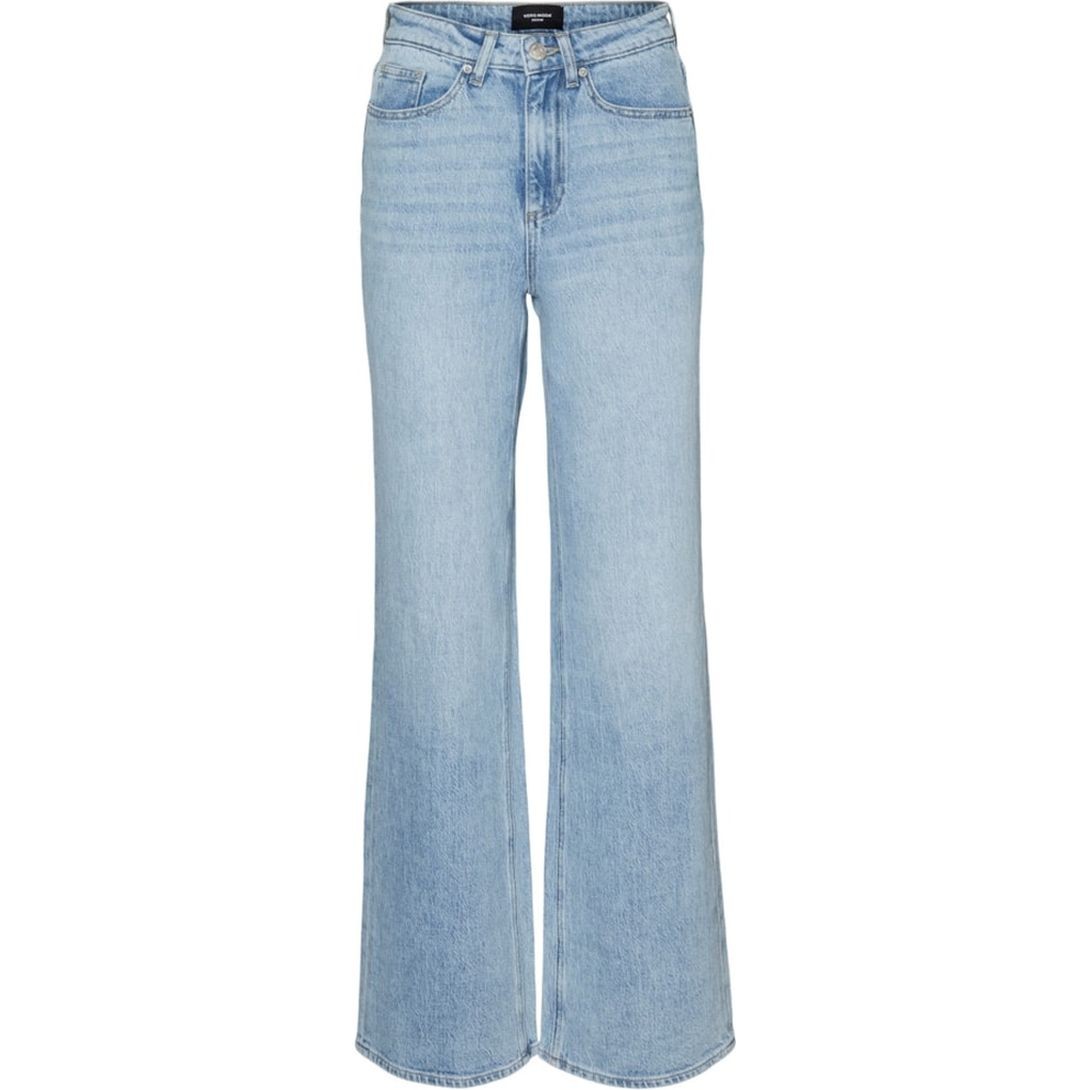 VERO MODA Platūs džinsai moterims, Mėlyna, VMTESSA HR WIDE JEAN 1