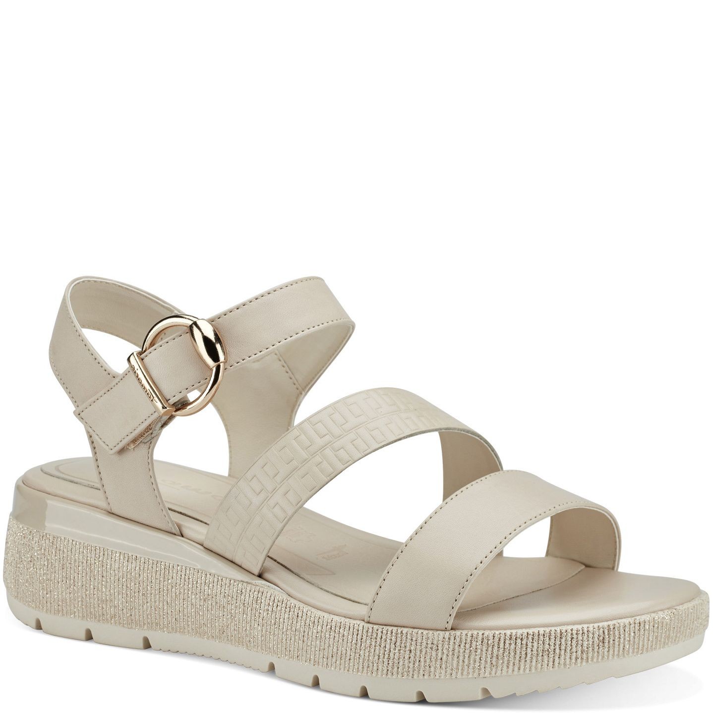 TAMARIS Basutės moterims, Smėlio, SANDALS 1