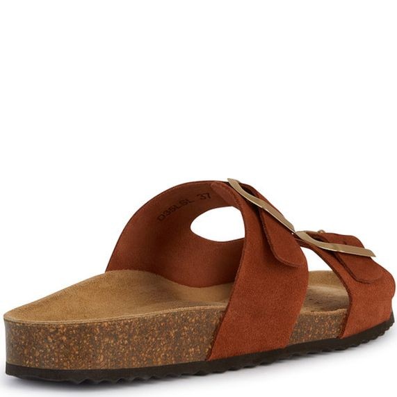 GEOX Šlepetės moterims, Ruda, Brionia sandals 4