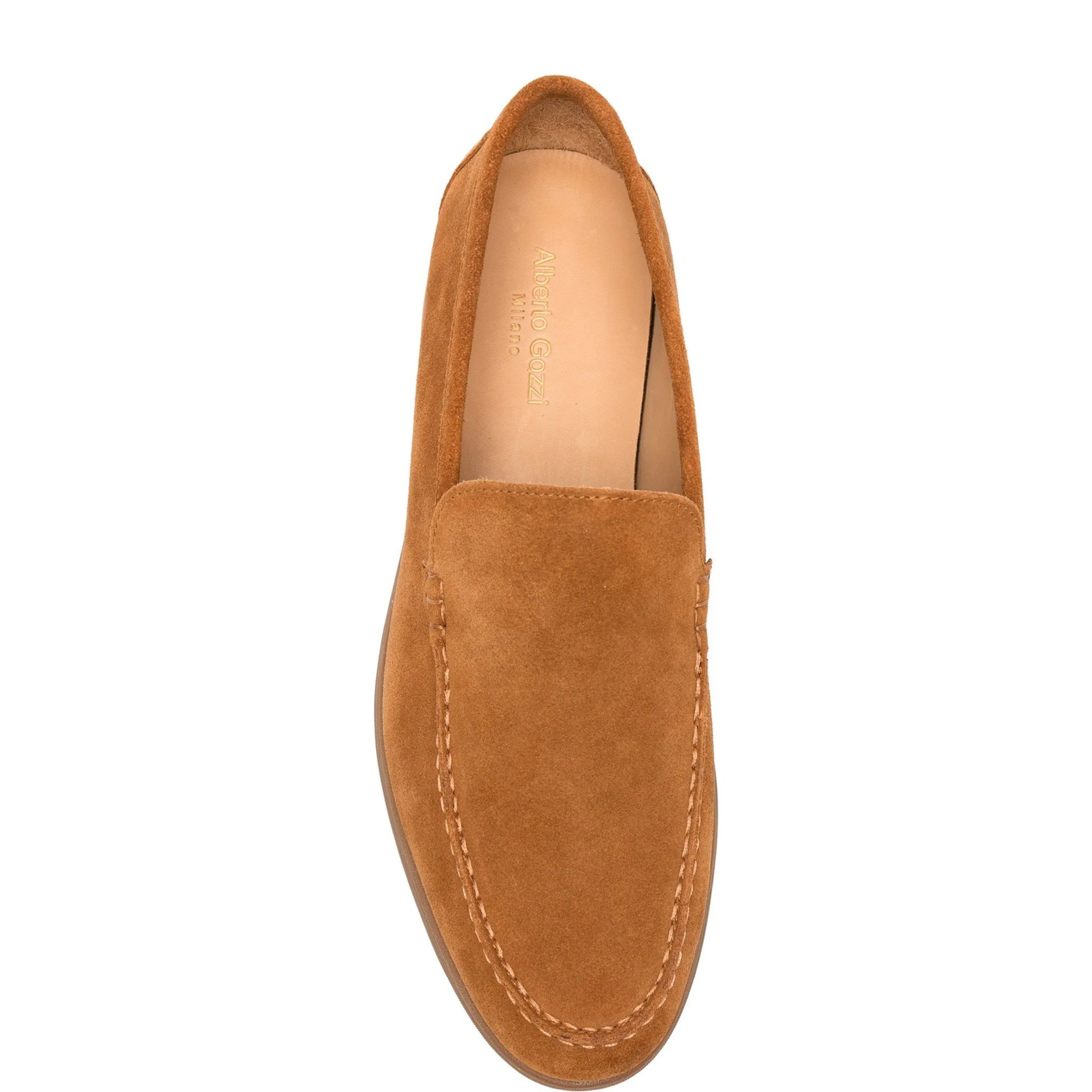 ALBERTO GOZZI Loaferiai vyrams, Ruda, Loafers 4