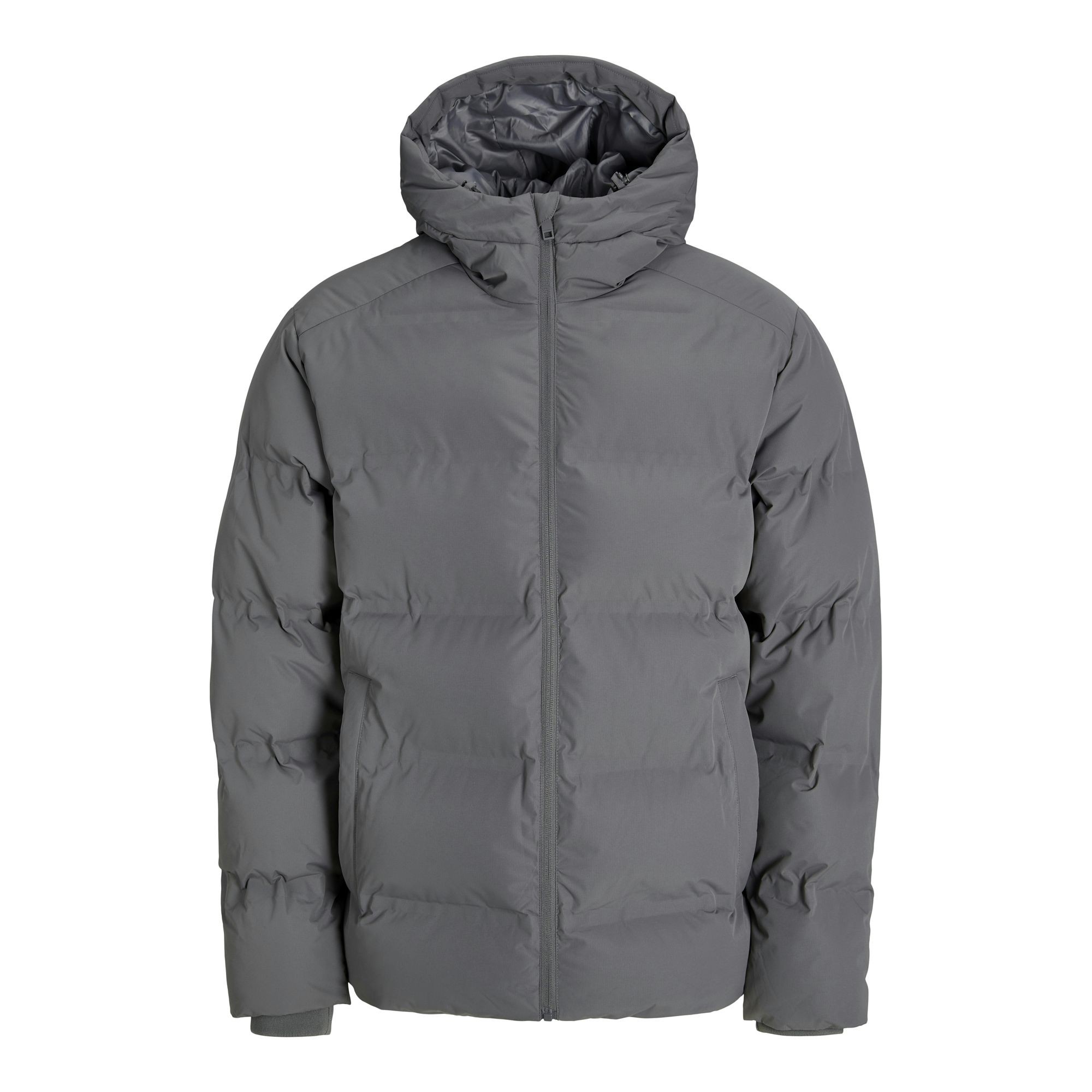JACK & JONES Pūkinė striukė vyrams, Pilka, Soho Puffer hood 1