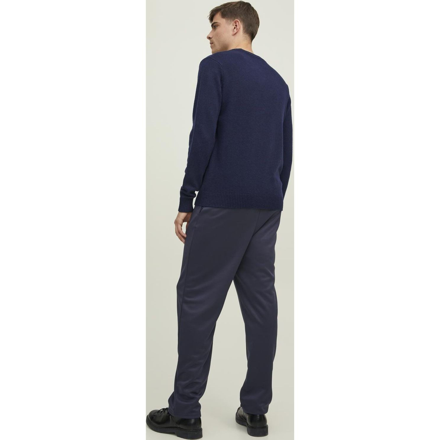 JACK & JONES Megztinis vyrams, Mėlyna, JPRCCLAMBSWOOL KNIT CR 3
