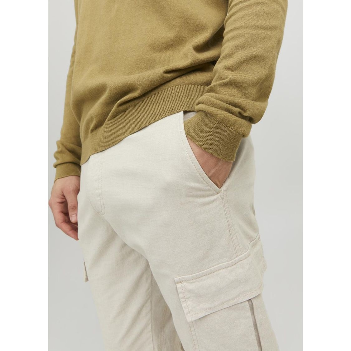 JACK & JONES Kelnės vyrams, Balta, JPSTACE JJAYDEN 6