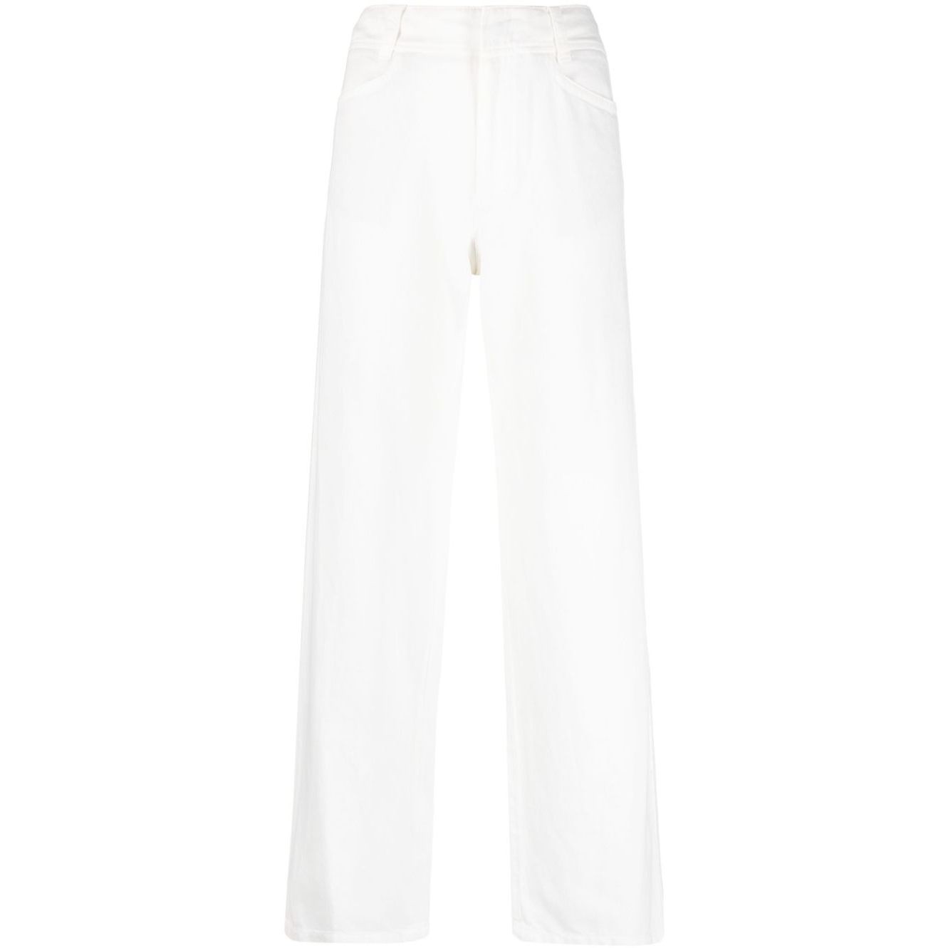 VINCE Laisvalaikio kelnės moterims, Balta, High waist casual pant