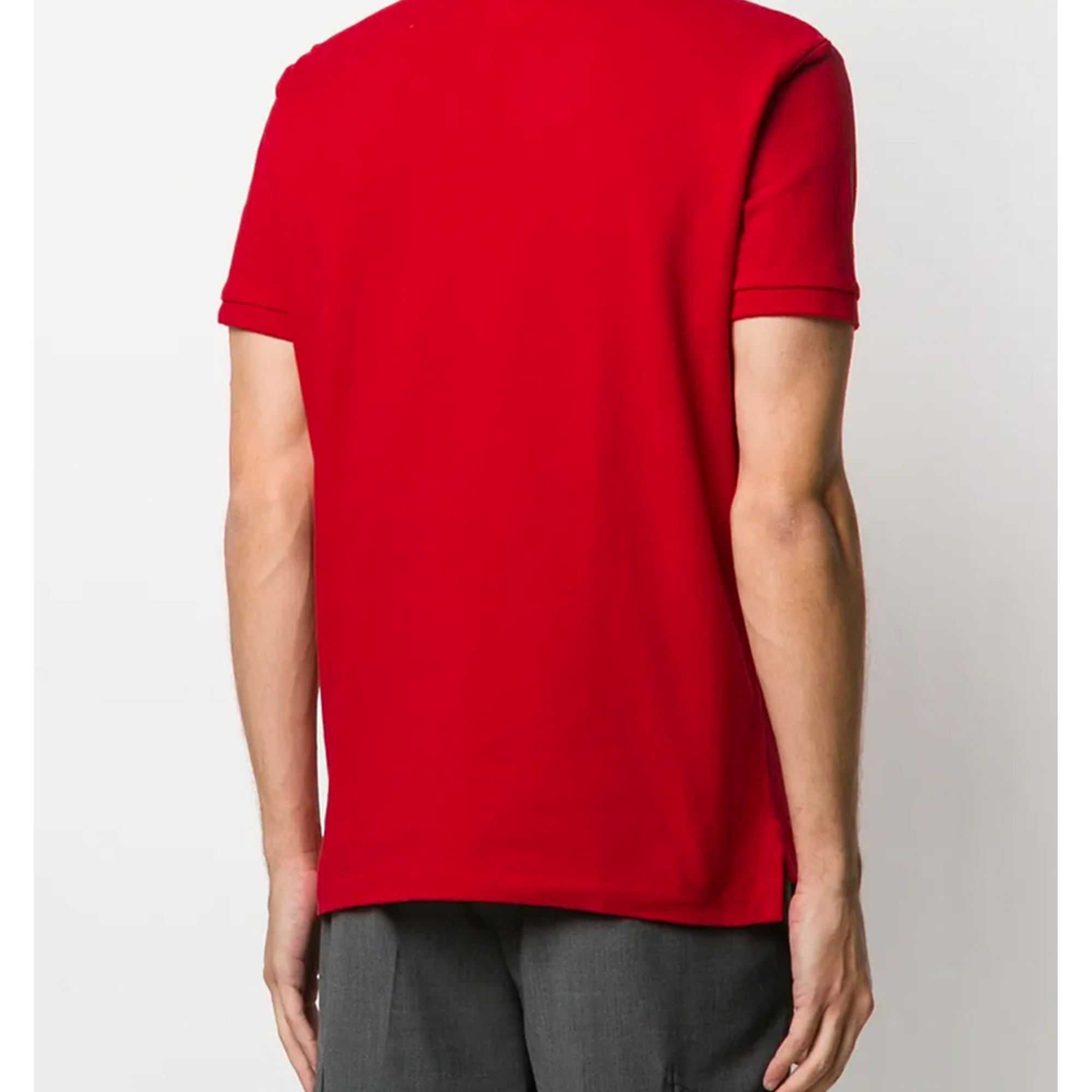 POLO RALPH LAUREN Palaidinės vyrams, Raudona, Embroidered polo shirt 3
