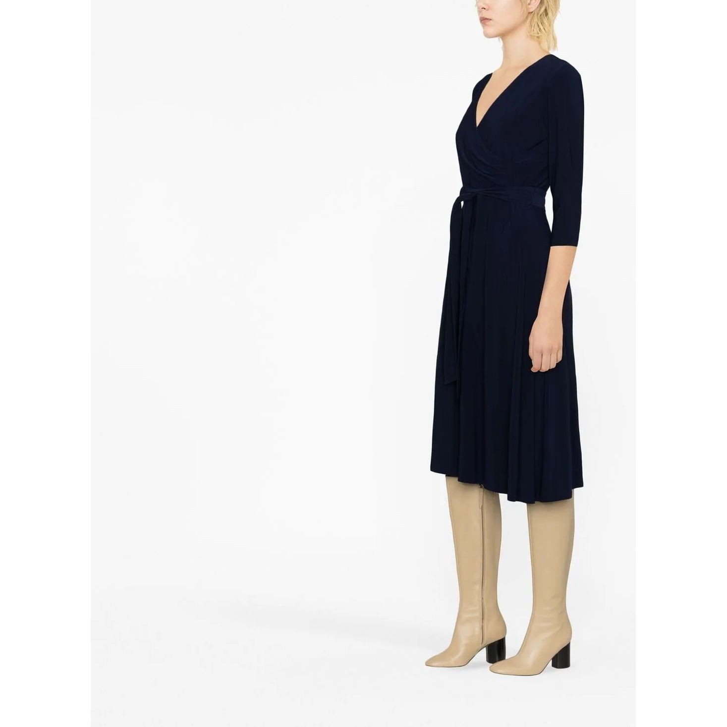 LAUREN RALPH LAUREN Midi suknelė moterims, Mėlyna, Carlyna 3/4 sleeve day dress 4