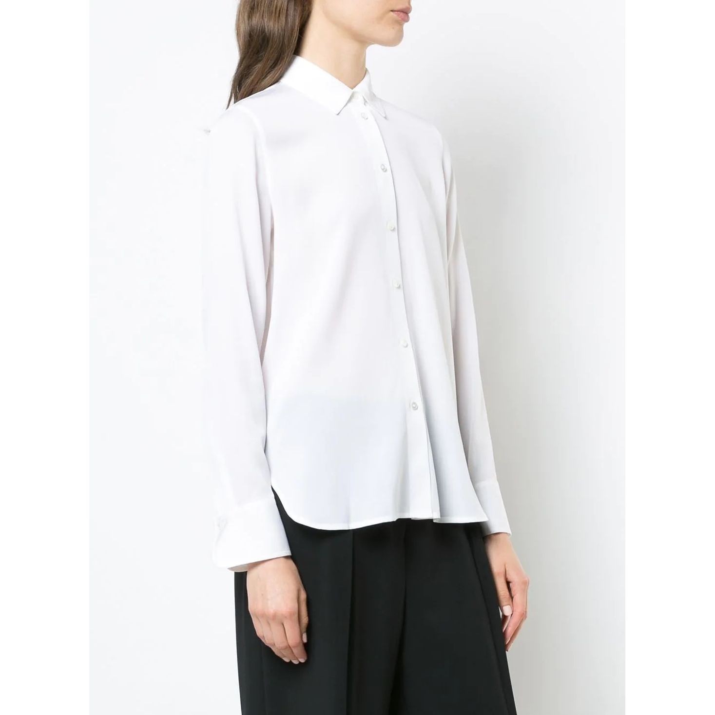 VINCE Marškiniai ilgomis rankovėmis moterims, Balta, Slim fitted blouse 2