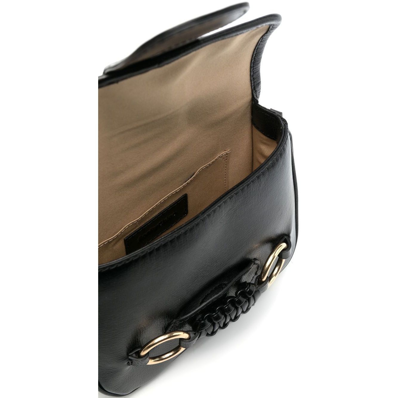 SEE BY CHLOE Rankinė per petį moterims, Juoda, Saddie satchel bag 4