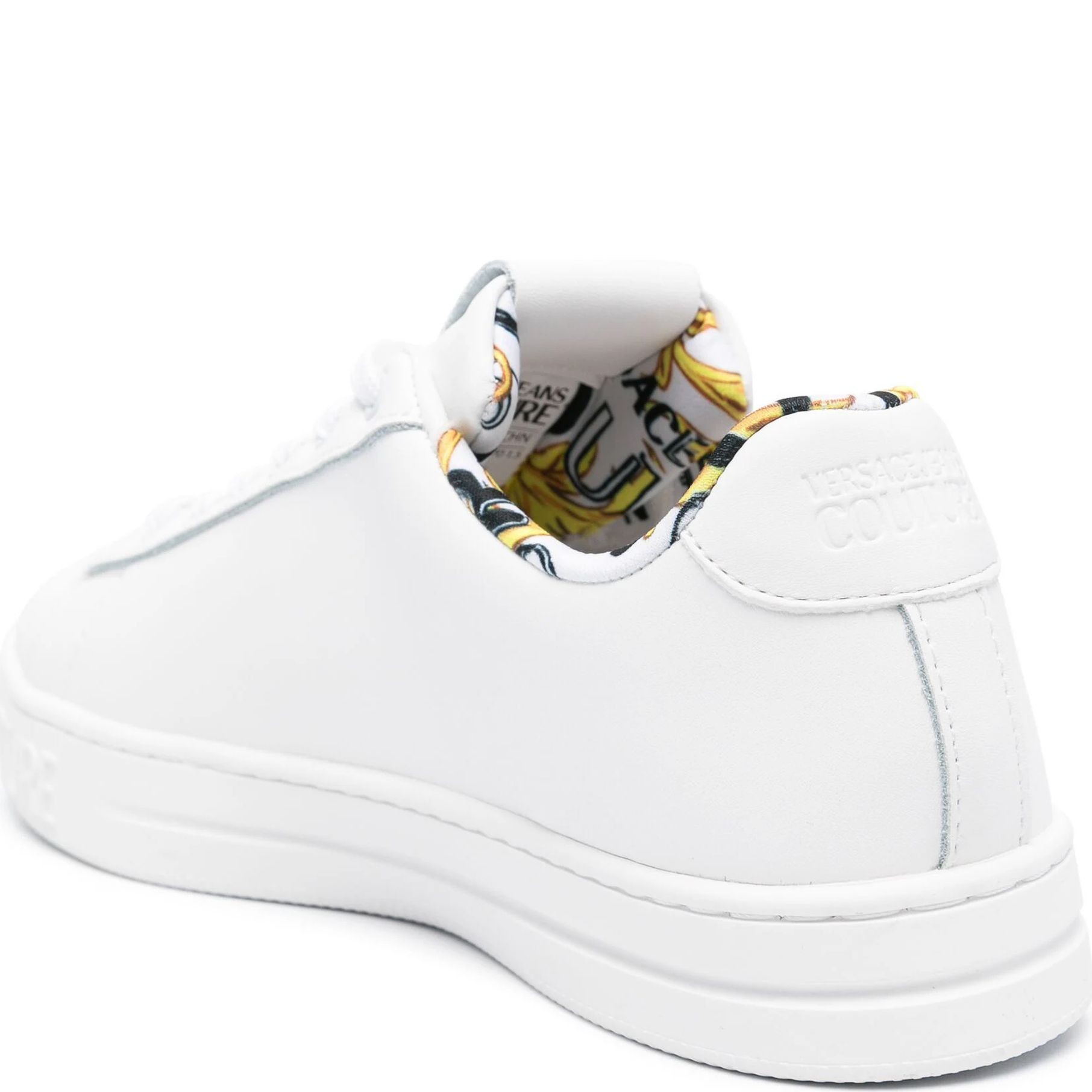 VERSACE JEANS CUTURE Sportbačiai moterims, Balta, Fondo Court Sneakers 3