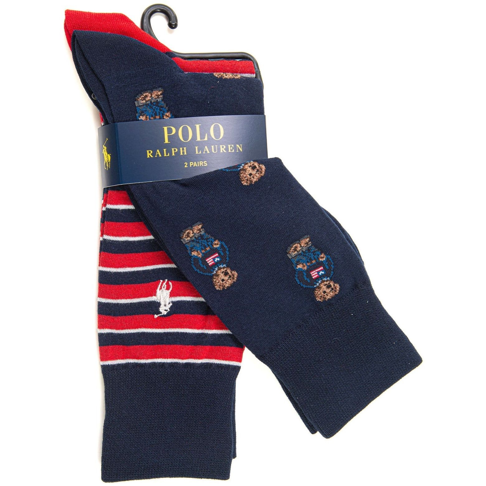 POLO RALPH LAUREN UW Kojinės vyrams, Marga, 2 pack crew socks 2