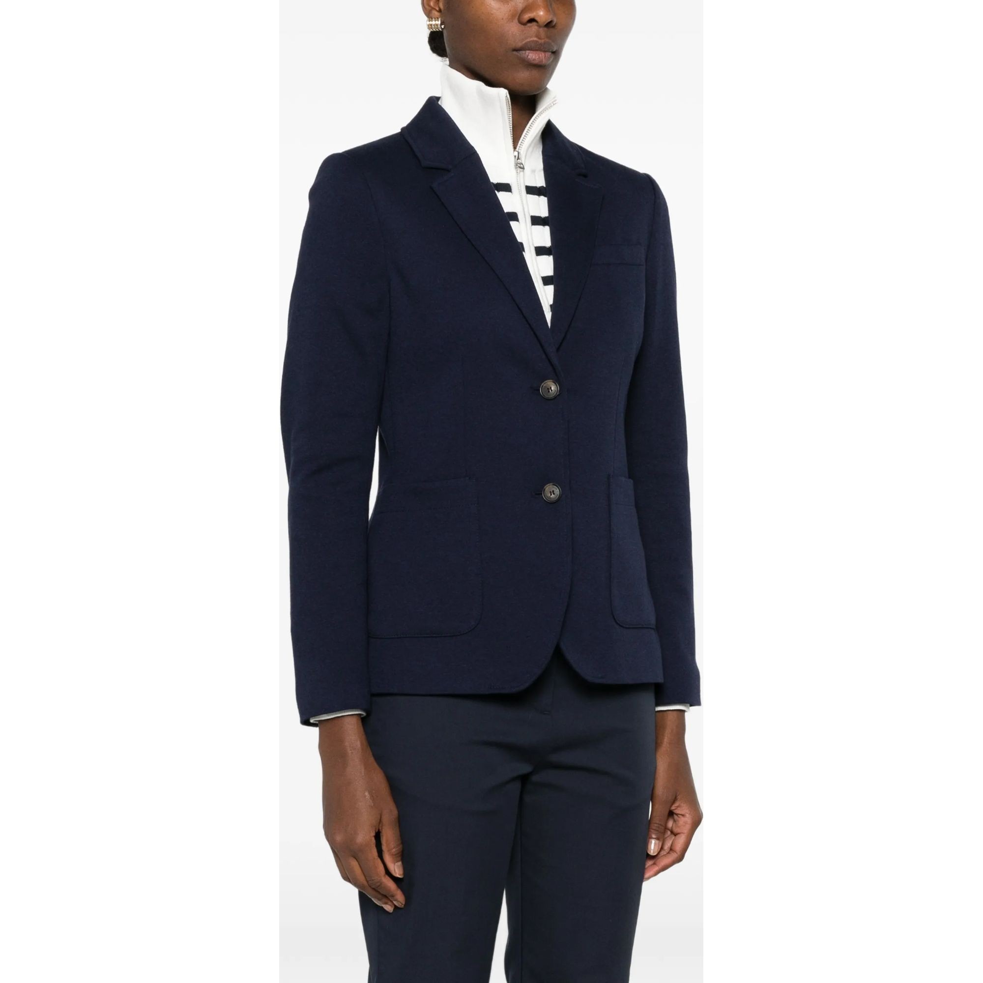GANT Švarkas moterims, Mėlyna, Slim pique blazer 3