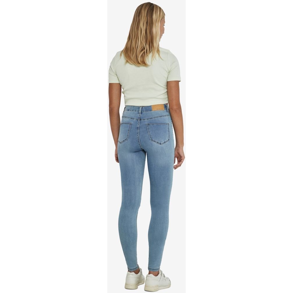 NOISY MAY Tiesūs džinsai moterims, Mėlyna, NMCALLIE HW SKINNY JE 4