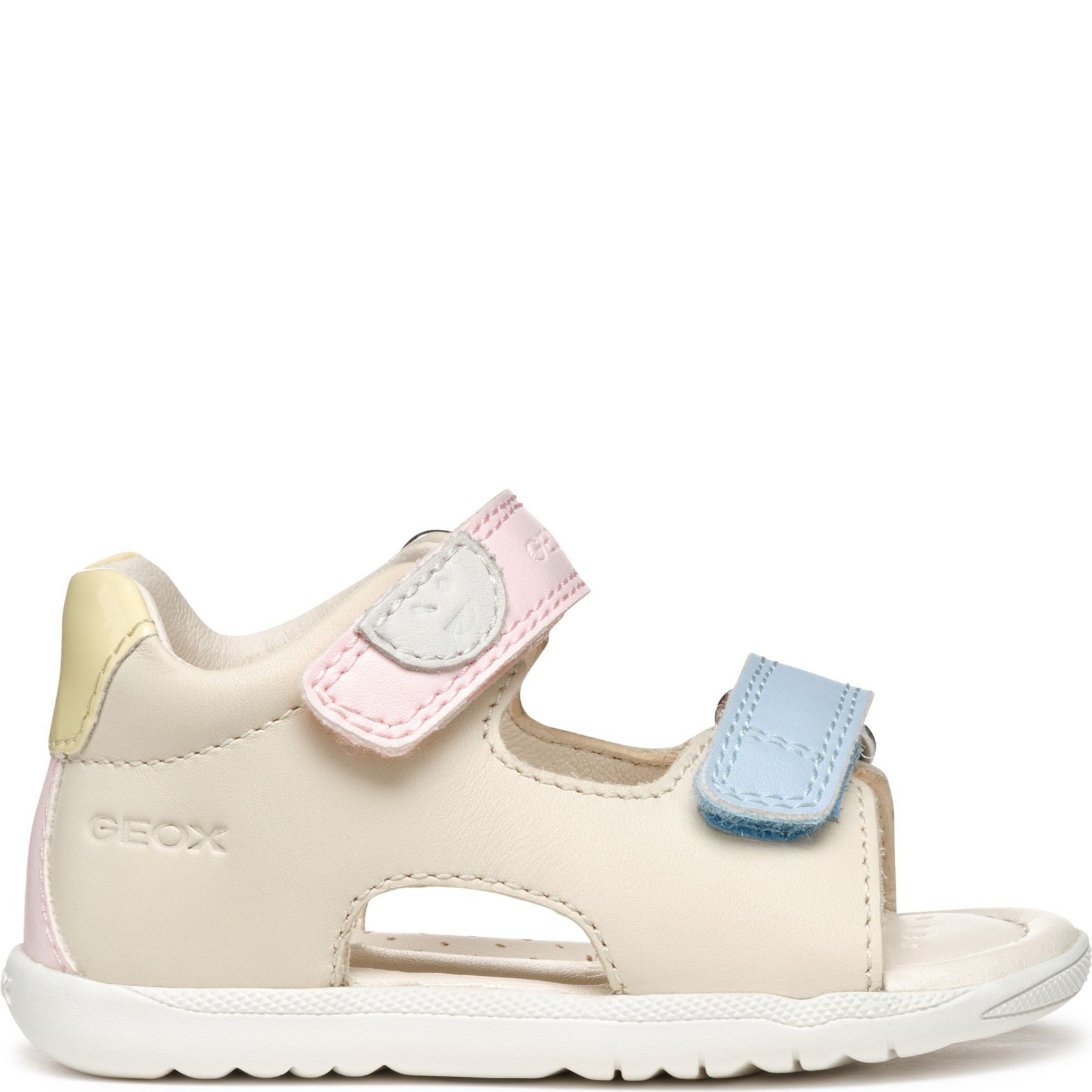 GEOX Basutės mergaitėms, Smėlio, Macchia sandals 2