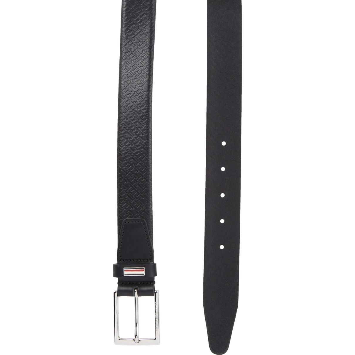 TOMMY HILFIGER Diržas vyrams, Juoda, Business 3.5 monogram belt 2