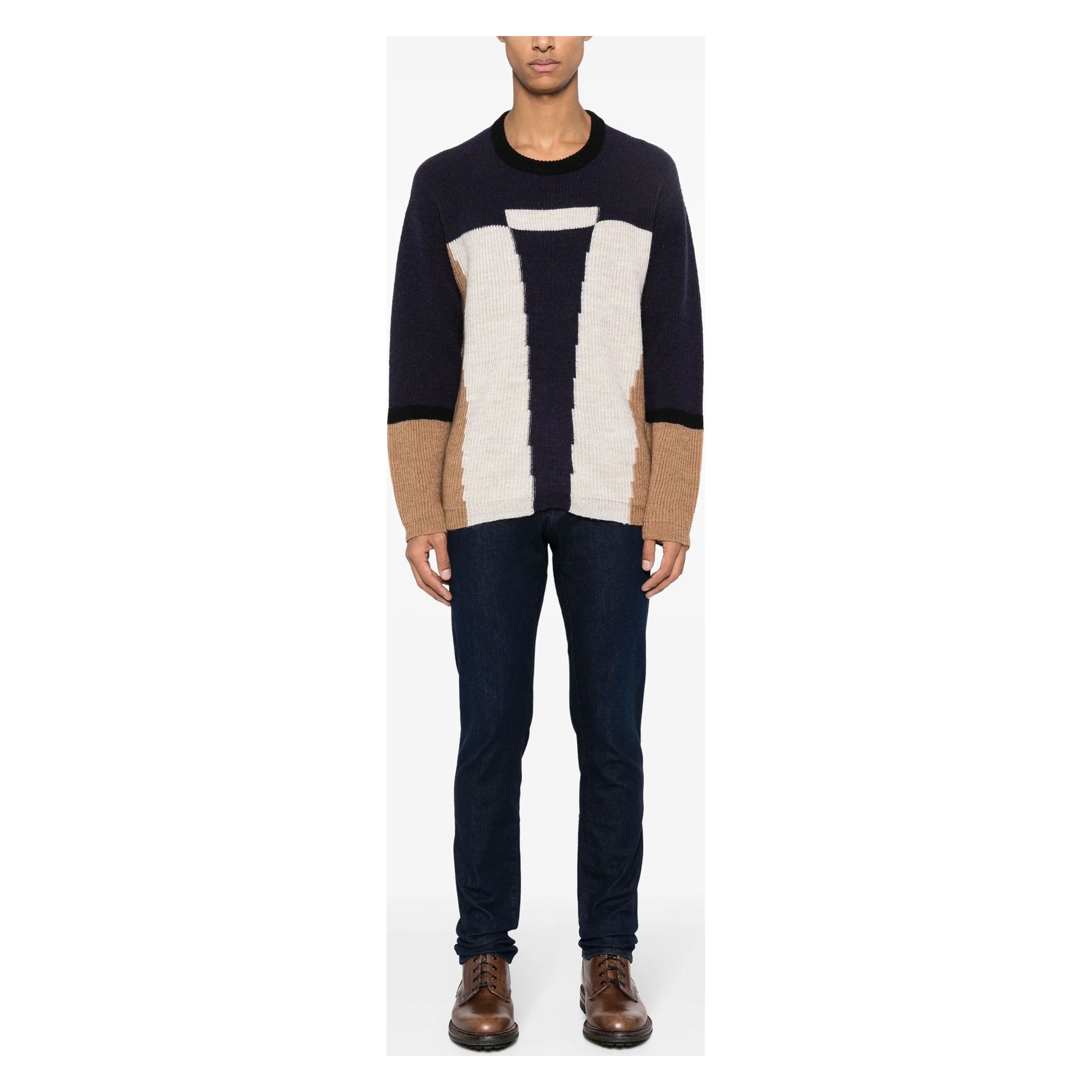 TRAMAROSSA Tiesūs džinsai vyrams, Mėlyna, Leonardo stretch jeans 2