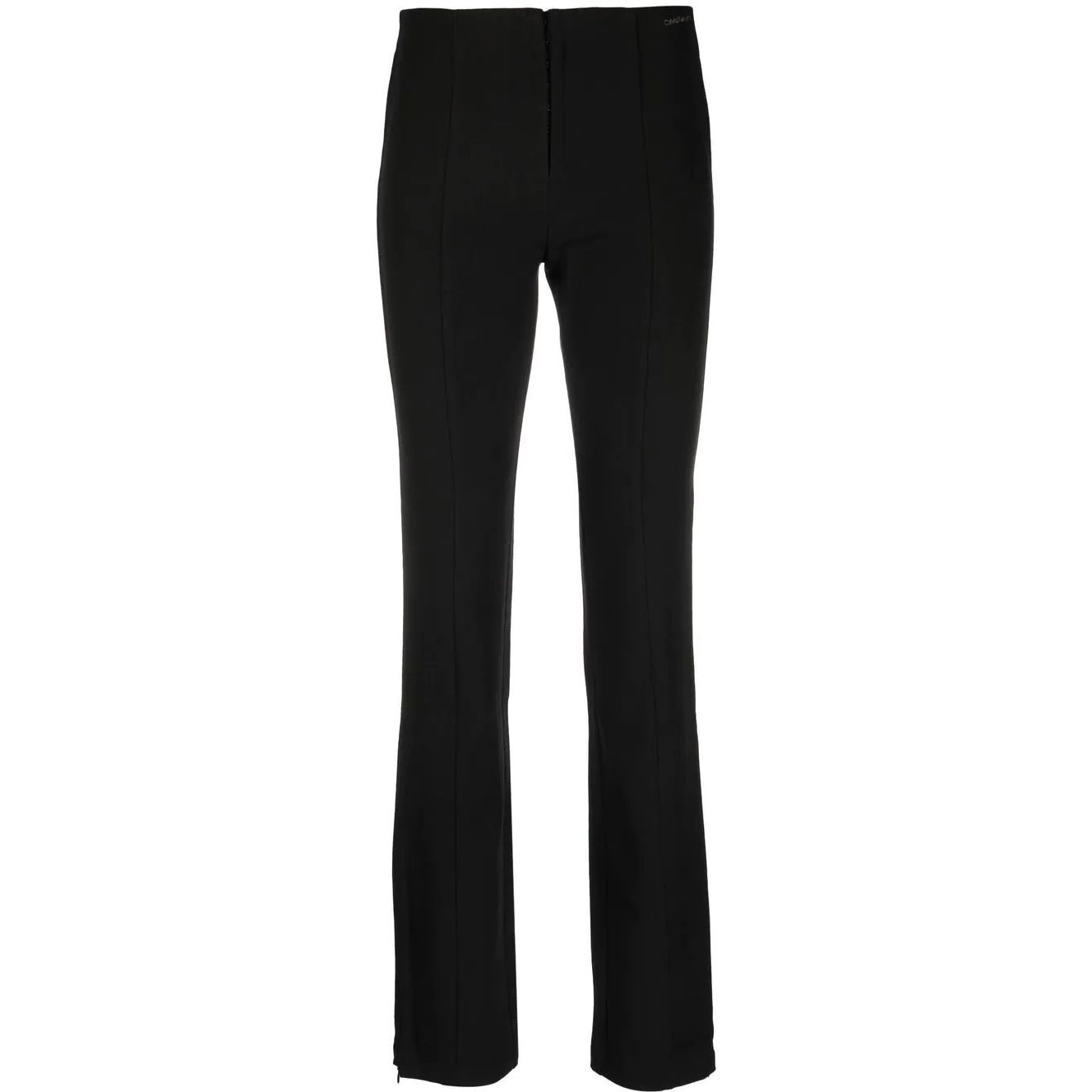CALVIN KLEIN JEANS Formalios kelnės moterims, Juoda, Slim fit high waist pants 1