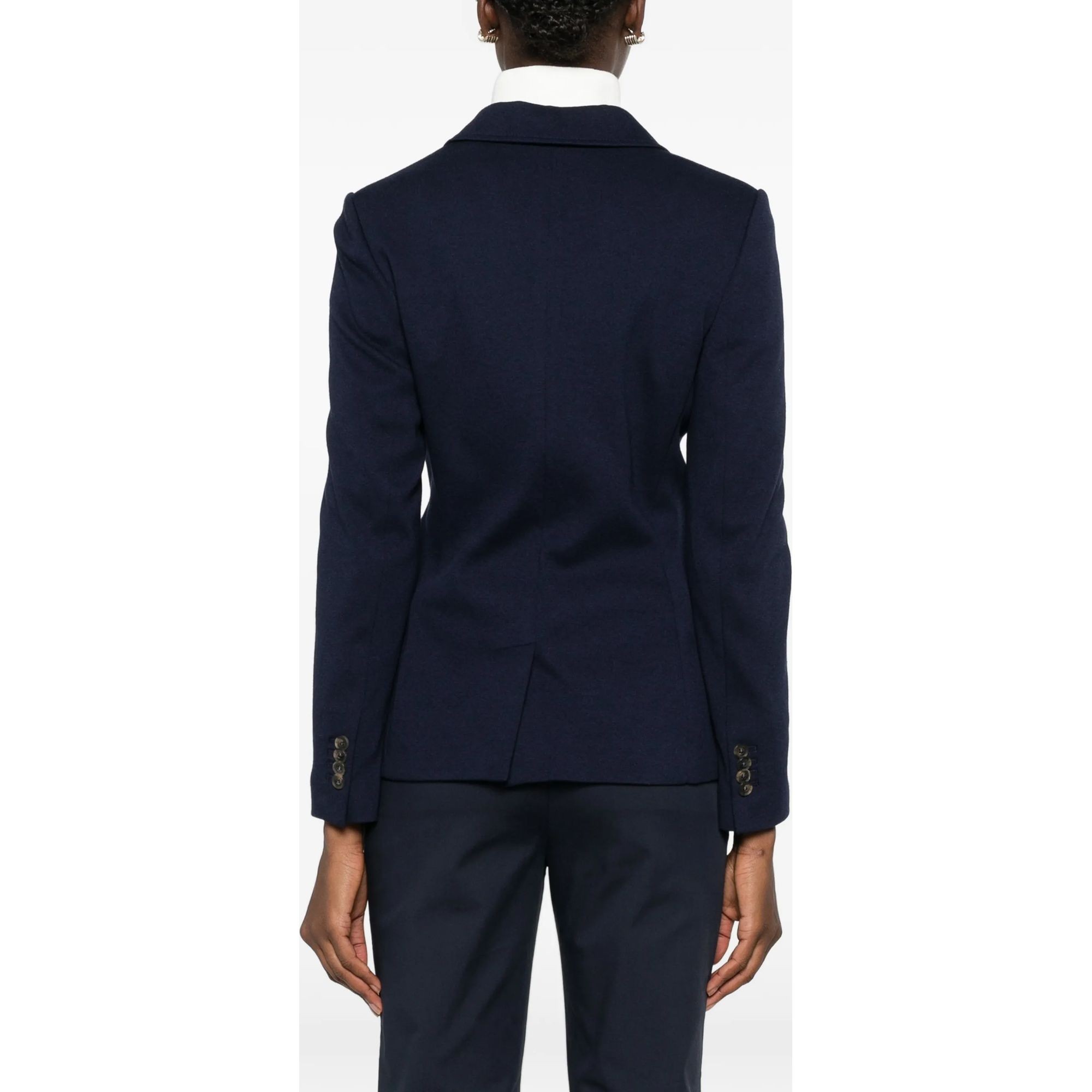 GANT Švarkas moterims, Mėlyna, Slim pique blazer 4