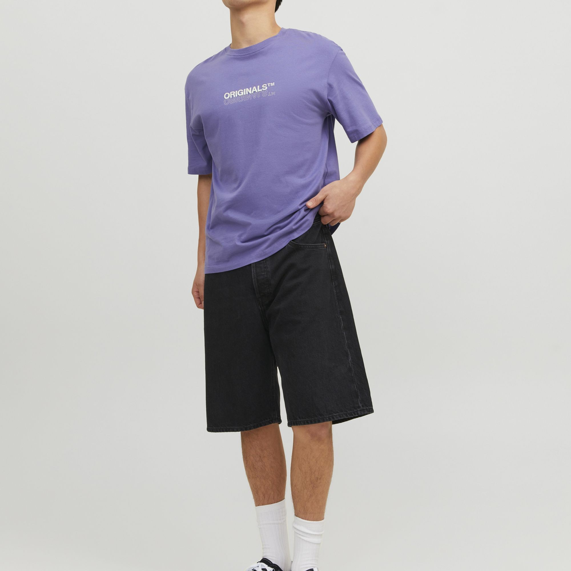 JACK & JONES Šortai vyrams, Juoda, JJIALEX JJORIGI 4