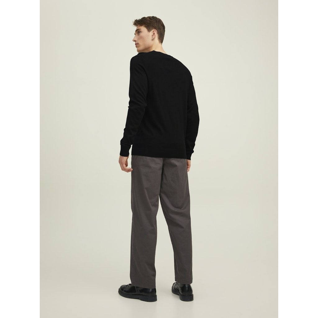 JACK & JONES Megztinis vyrams, Juoda, JPRBLABUSHWICK MERINO 3