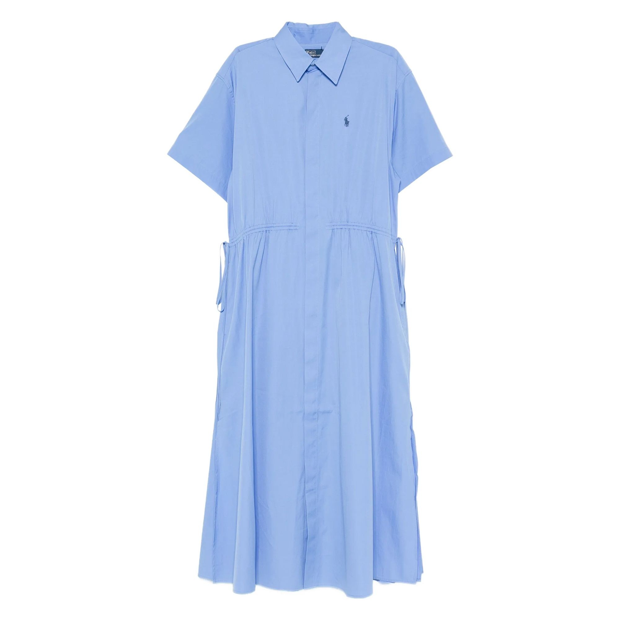 POLO RALPH LAUREN Midi suknelė moterims, Mėlyna, Woven-shirt dress-dresses 1