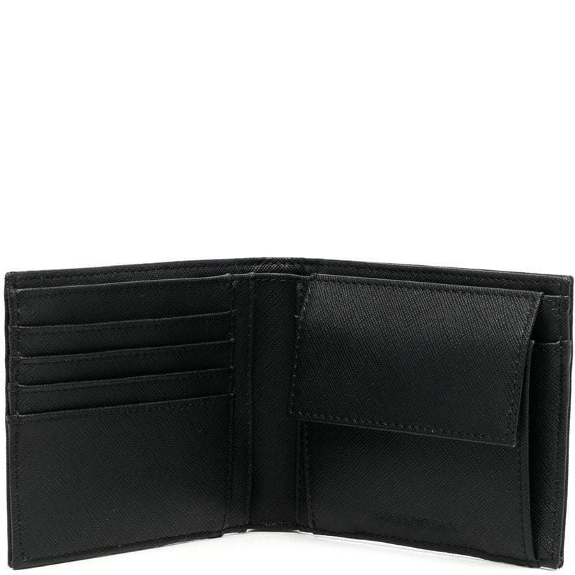 EMPORIO ARMANI Piniginė vyrams, Juoda, Wallet 3
