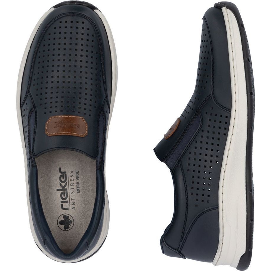 RIEKER Loaferiai vyrams, Mėlyna, Loafers 8